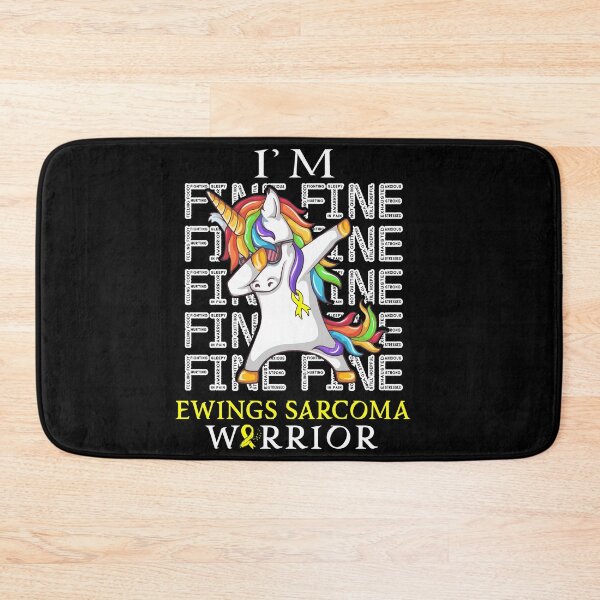 Item preview, Unicorn Ewings Sarcoma Warrior I'm Fine Ewings Sarcoma Awareness designed and sold by Hatjar.