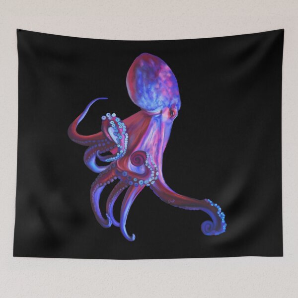 Item preview, Electric blue octopus. Beautiful sea creature, Highly intelligent and beautiful too designed and sold by PlumpPlumStudio.