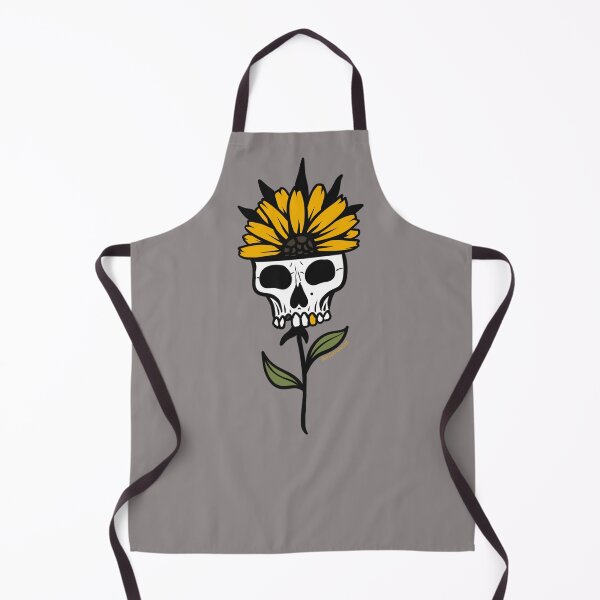 Item preview, Sunflower skull designed and sold by Jilly Rose Ink.