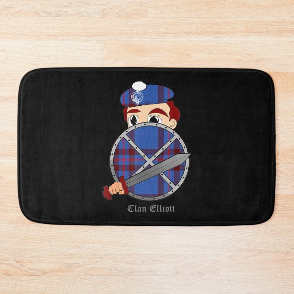 Item preview, Elliott Surname Last Name Scottish Tartan Crest designed and sold by Luke Cantrell.
