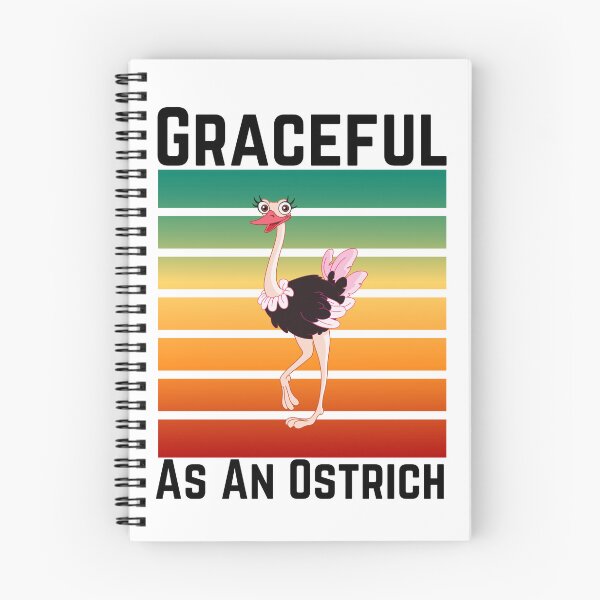 Item preview, Graceful As An Ostrich Funny Ostrich Lover Retro Ostrich designed and sold by badretop.