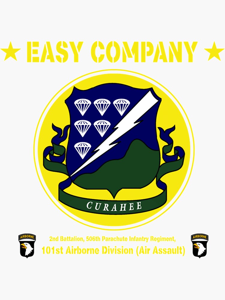 "Easy Company Inspired by Band of Brothers Classic" Sticker by