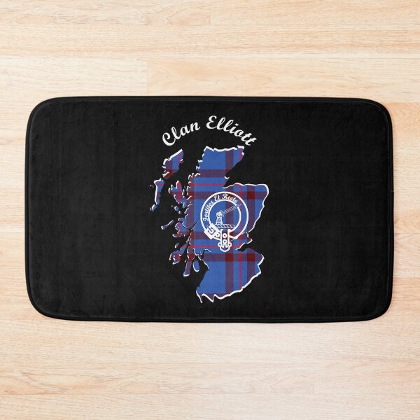Item preview, Elliott Surname Last Name Scottish Tartan Map Crest designed and sold by Luke Cantrell.