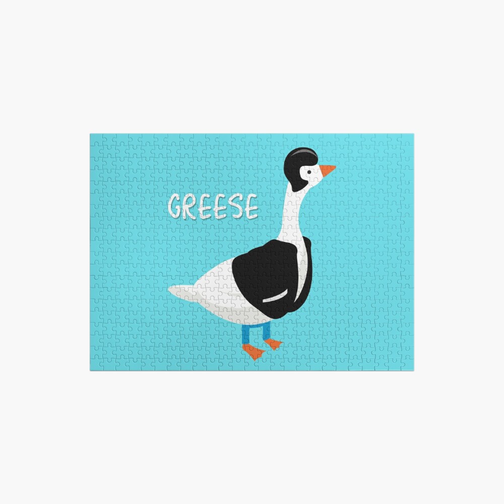 Super Popular new Greese 1950s Retro Greaser Cartoon Goose Jigsaw Puzzle by PKHalford JW-1JJLK6BC