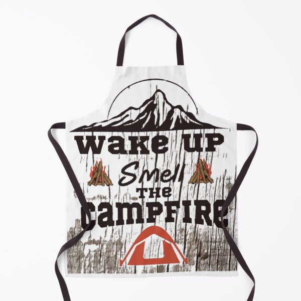 Item preview, wake up smell the campfire, camping quote 2022-2023, funny outdoor adventure camping time designed and sold by Nicedeco.