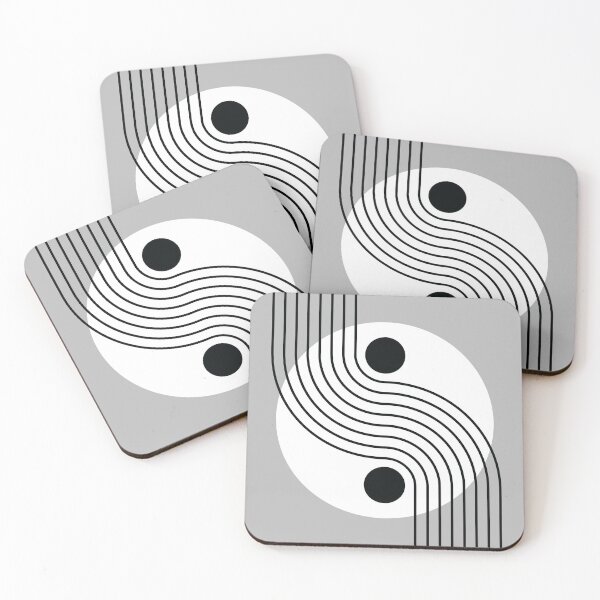 Item preview, Geometric Lines and Shapes 27 in Monochrome designed and sold by nineFlorals.