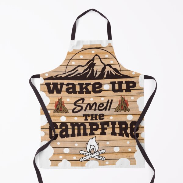 Item preview, wake up smell the campfire, camping quote 2022-2023, funny outdoor adventure camping time designed and sold by Nicedeco.