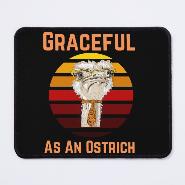 Item preview,  Graceful As An Ostrich Funny Ostrich Lover Retro Ostrich designed and sold by badretop.