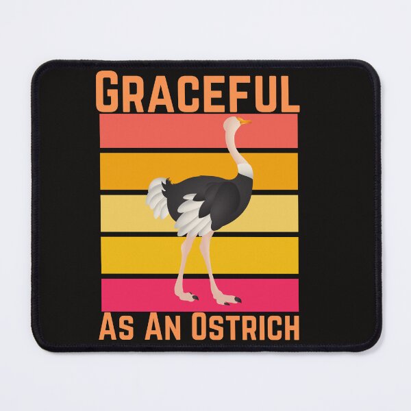 Item preview,  Graceful As An Ostrich Funny Ostrich Lover Retro Ostrich designed and sold by badretop.