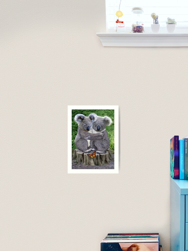 Baby Koala Bear Huggies Poster for Sale by GLENN HOLBROOK