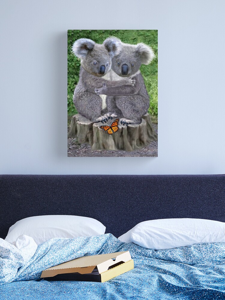 Baby Koala Bear Huggies Canvas Print for Sale by GLENN HOLBROOK