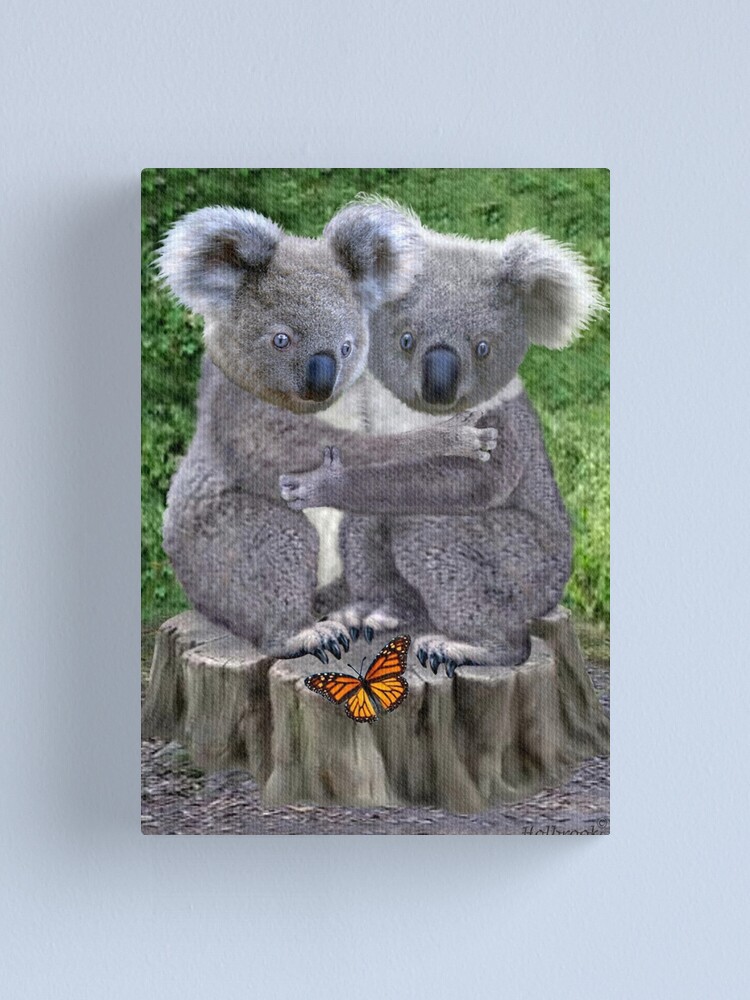 Colorful Koala, Stretched Canvas