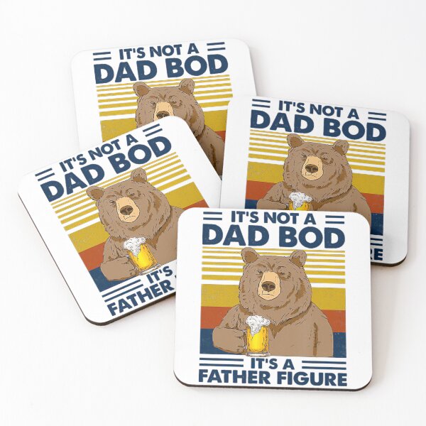 Item preview, Humor Saying It's Not A Dad Bod It's A Father Figure Vintage Bear Drinking Beer Lover Fathers Day Gifts  designed and sold by Fatherday.