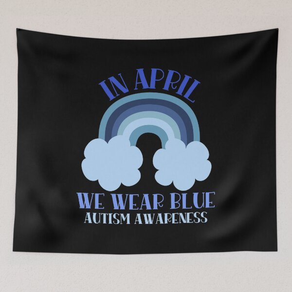 Item preview, In April We Wear Blue - Autism Awareness designed and sold by MacAndMoose.