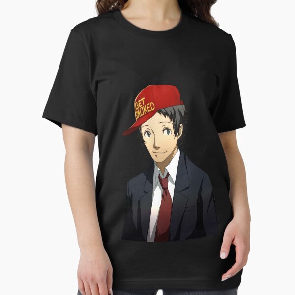 Vista previa del artículo con la obra «Tohru Adachi hace fumar a Tohru Adachi Pegatina», diseñado y vendido por JakariEzer.