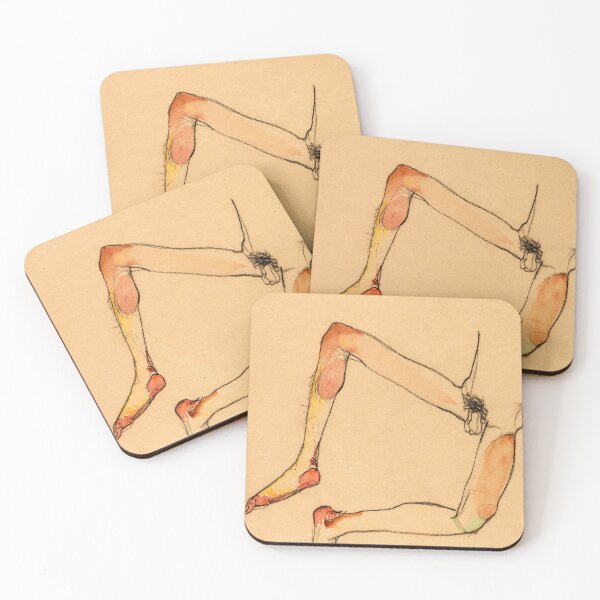 Item preview, Egon Schiele - Male abdomen torso 1910 designed and sold by artdesignco.