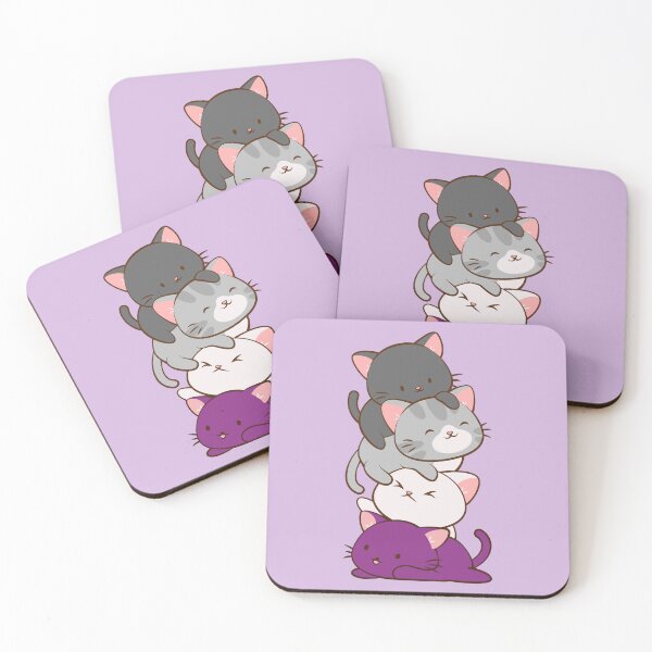 Item preview, Ace Pride Kawaii Cats LGBTQ Asexual designed and sold by Irene Koh.