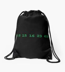 Lost Numbers Drawstring Bag