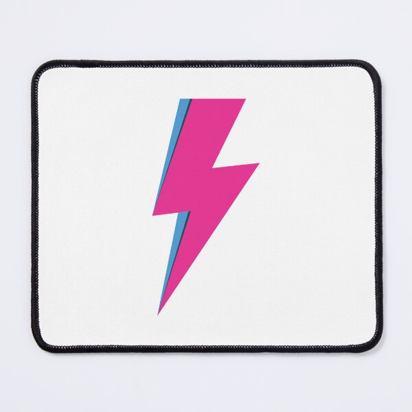 Item preview, Ziggy Stardust David Bowie Lightning Bolt in Pink designed and sold by Shari Archinoff.