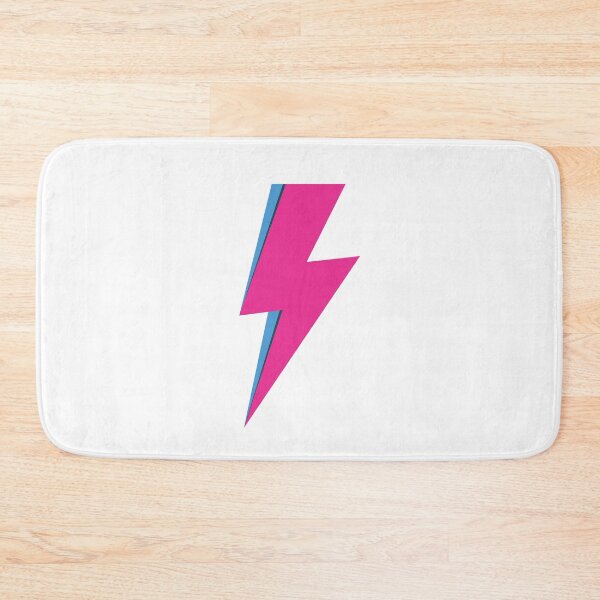 Item preview, Ziggy Stardust David Bowie Lightning Bolt in Pink designed and sold by Shari Archinoff.