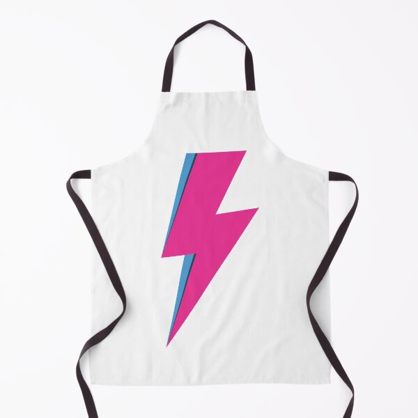 Item preview, Ziggy Stardust David Bowie Lightning Bolt in Pink designed and sold by Shari Archinoff.