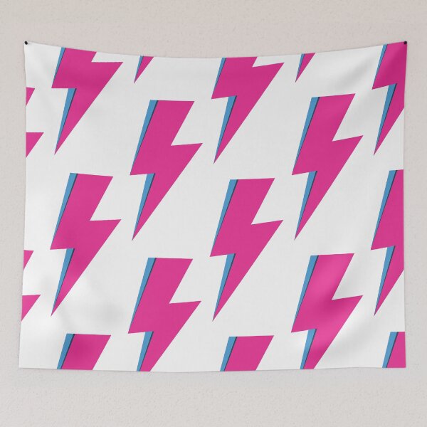 Artikelvorschau, Ziggy Stardust David Bowie Lightning Bolt in Pink entworfen und verkauft von Shari Archinoff.