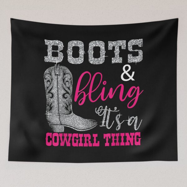Item preview, Funny Cowgirl Boots Bling Women Gift Cute Love Country Life designed and sold by Marmion434423.