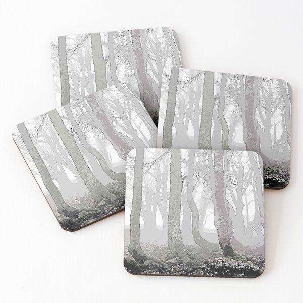 Item preview, Gloomy beech forest in the fog, color print designed and sold by artdragongift 15.