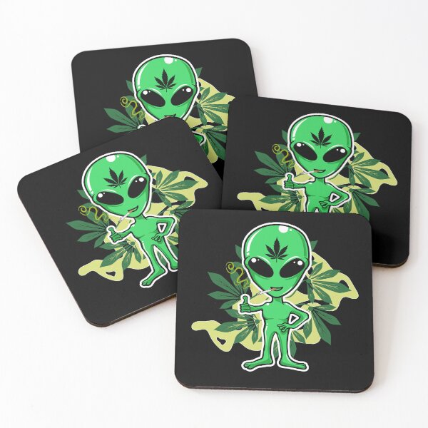 Item preview, Alien Smoking Weed designed and sold by HolyWater SHOP.