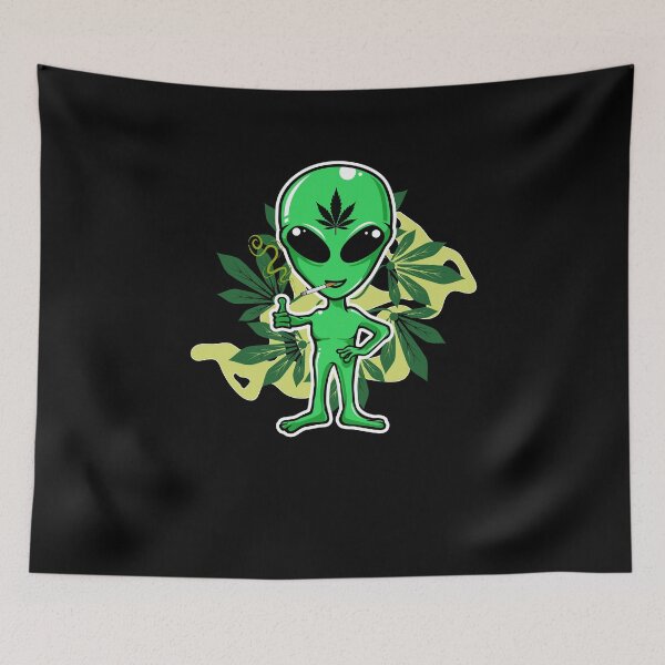 Item preview, Alien Smoking Weed designed and sold by HolyWater SHOP.