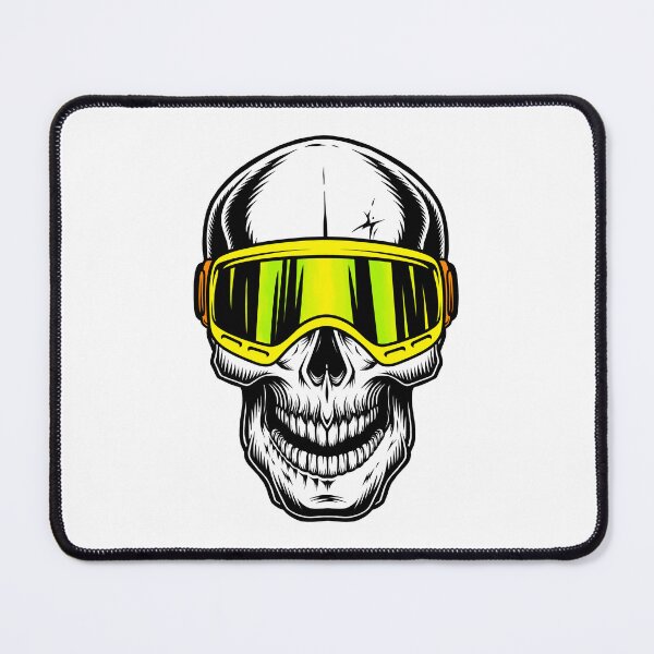 Item preview, Skull with Yellow Goggles designed and sold by Lil-Bit-Batty.