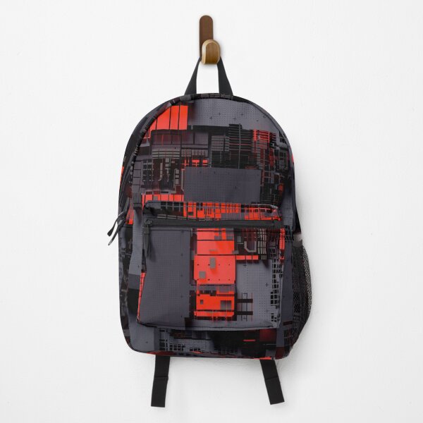 Item preview, Black and red glitchy wall designed and sold by rodentpad.
