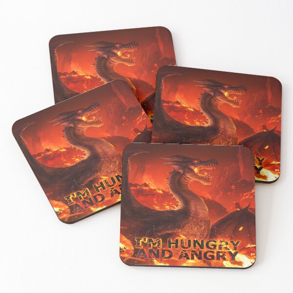 Item preview, Angry & Hungry Fire Breathing Dragon  designed and sold by ArtistDrawing.