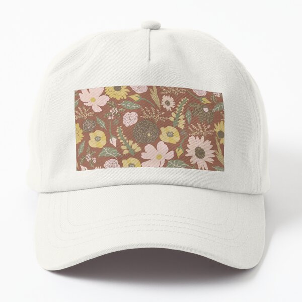 Aperçu de l'œuvre Boho Floral Wildness Marron créée et vendue par Lozzie Eliza Designs.