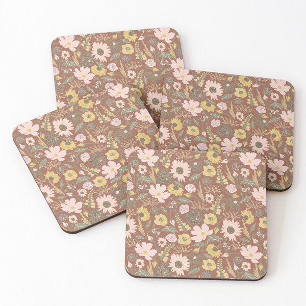 Item preview, Boho Floral Wildness Brown designed and sold by Lozzie Eliza Designs.