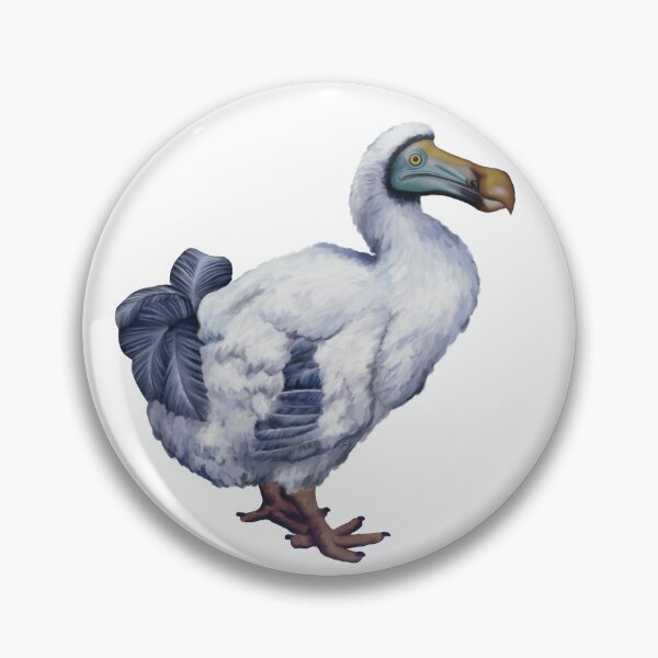 Item preview, The extinct Dodo. Dodo illustration. Quirky, weird and fluffy. Have a piece of natural history. Unique gift. designed and sold by PlumpPlumStudio.
