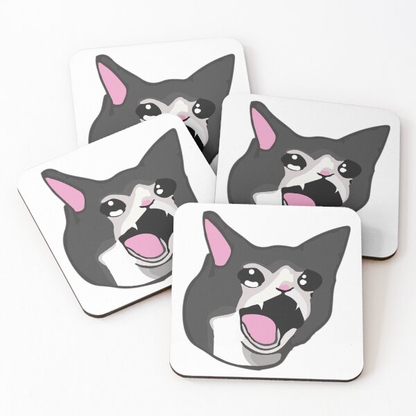 Item preview, Yamero Crying Screaming Cat Meme Cute Japanese Kawaii designed and sold by alltheprints.