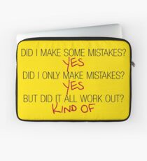 Did I make some mistakes? - Dirk Gently Laptop Sleeve