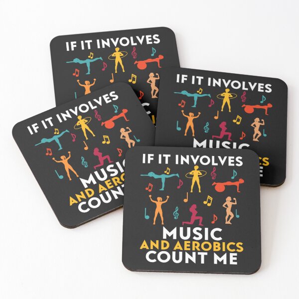 Item preview, If It Involves Music And Aerobics Count Me Best Music Quotes For Aerobics Lovers Racerback Tan designed and sold by CanCoiGF.