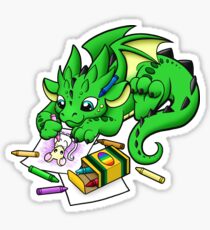Dragon Coloring Sticker