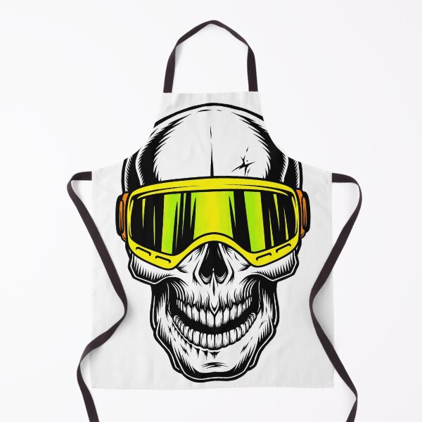 Item preview, Skull with Yellow Goggles designed and sold by Lil-Bit-Batty.