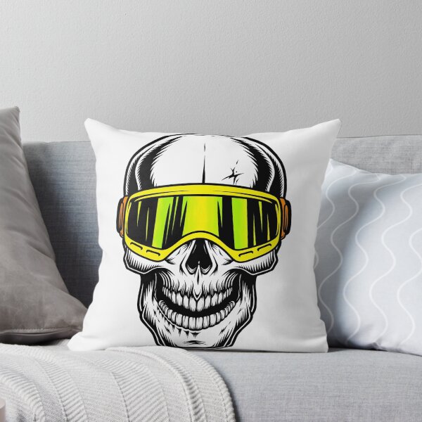 Item preview, Skull with Yellow Goggles designed and sold by Lil-Bit-Batty.