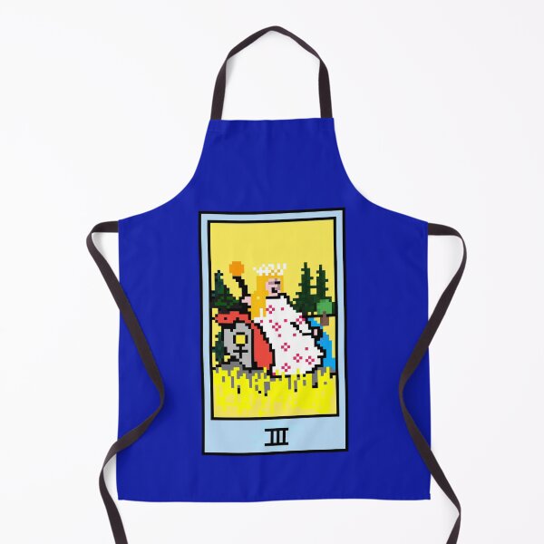 Item preview, Wait, is this pixel art tarot? Blue - Major Arcana 'The Empress' (Design for T-shirt, stickers and other accessories) designed and sold by Pixel Waite.
