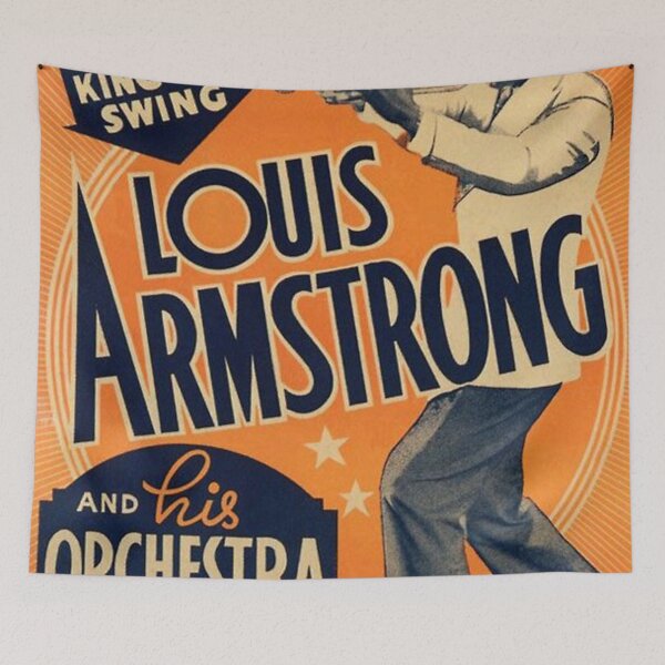 Aperçu de l'œuvre Affiche Louis Armstrong Vintage créée et vendue par amoslemos.