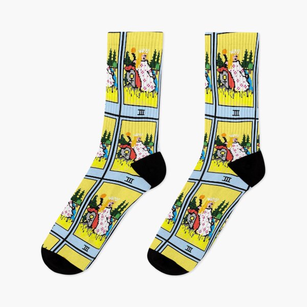 Item preview, Wait, is this pixel art tarot? Yellow - Major Arcana 'The Empress' (Design for T-shirt, stickers and other accessories) designed and sold by Pixel Waite.