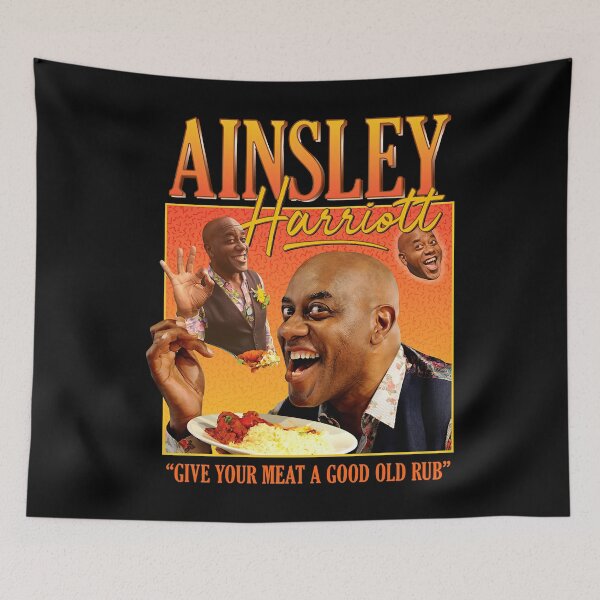 Item preview, Music Retro Ainsley-Harriott-Homage Funny Graphic Gift designed and sold by Mrssaraicremini.