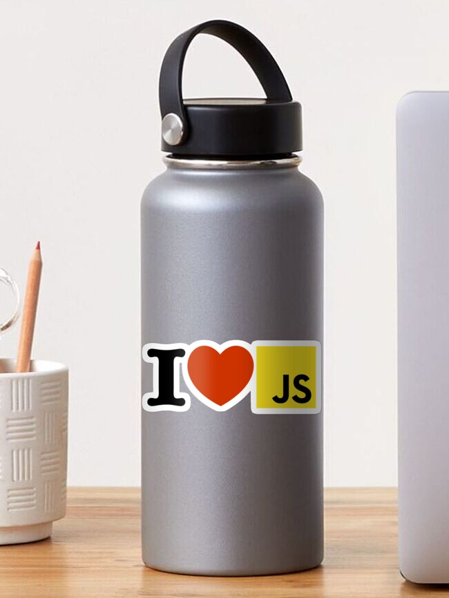 Thumbnail 1 of 3, Sticker, i love javascript js designed and sold by yourgeekside.