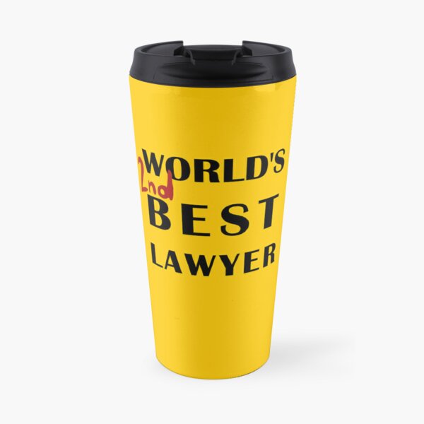World's 2nd Best Lawyer Travel Coffee Mug