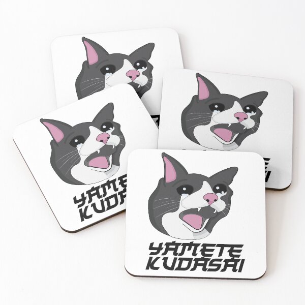 Item preview, Yamete Kudasai Meme Crying Screaming Cat Yamero Japanese designed and sold by alltheprints.