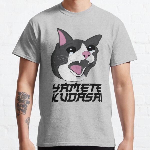 Yamete Kudasai Meme Crying Screaming Cat Yamero Japanese - Cat Memes -  T-Shirt